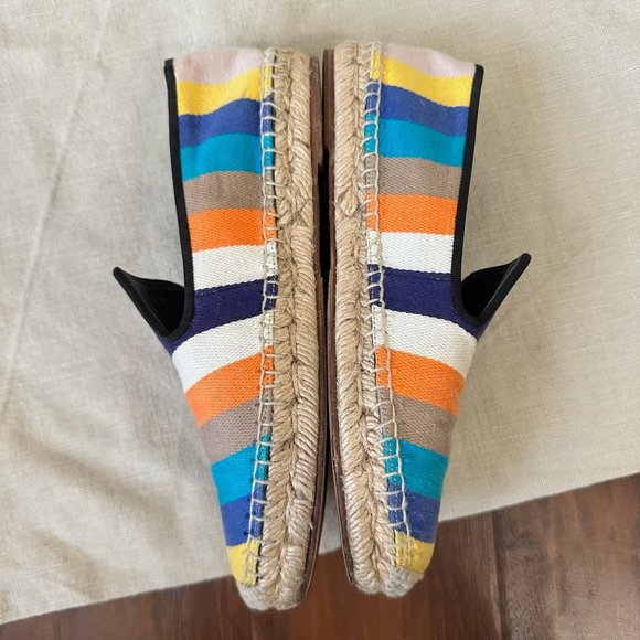 CELINE Phoebe Philo Multicolor Striped Espadrilles Flats Loafers - Picture 5 of 13